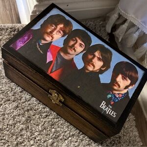 The Beatles wooden trinket keepsake stash box